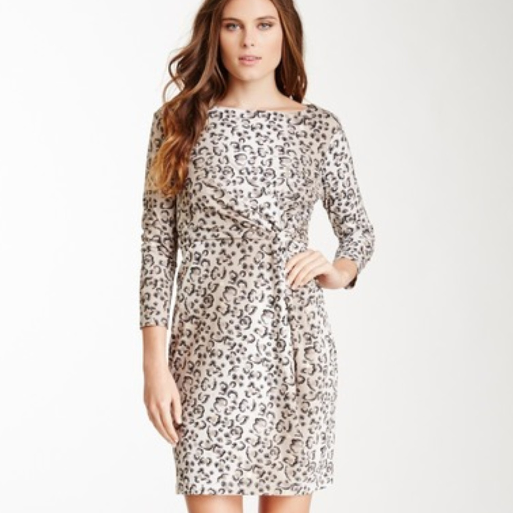 Tracy Negoshian Marilyn Printed Knot Front Dress